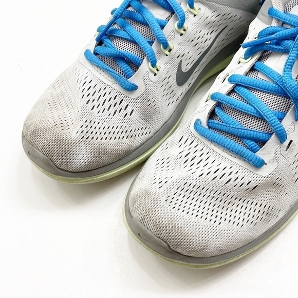 Nike Flex 2016 Run gray/green athletic running shoes - Picture 4 of 11